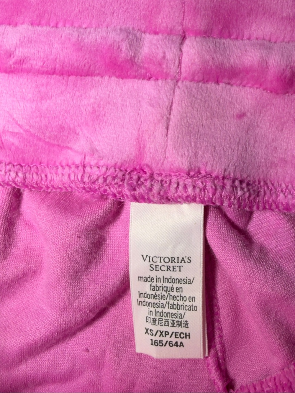 Victoria's Secret Bright Pink Velour Lounge Pants - Picture 5 of 5
